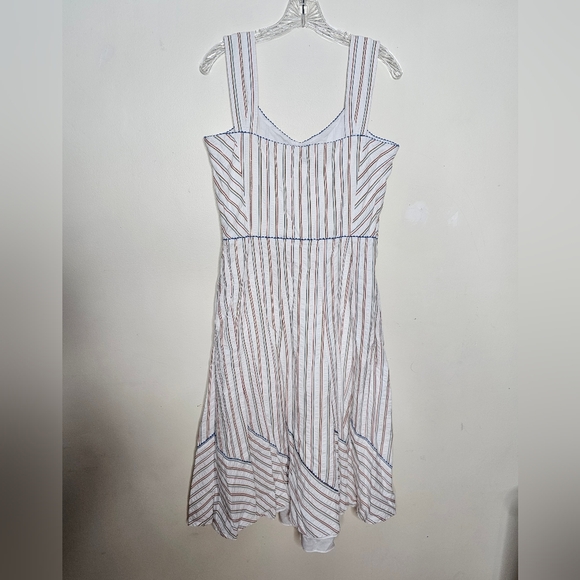 Liz Claiborne cotton striped dress size 12 - Picture 2 of 6